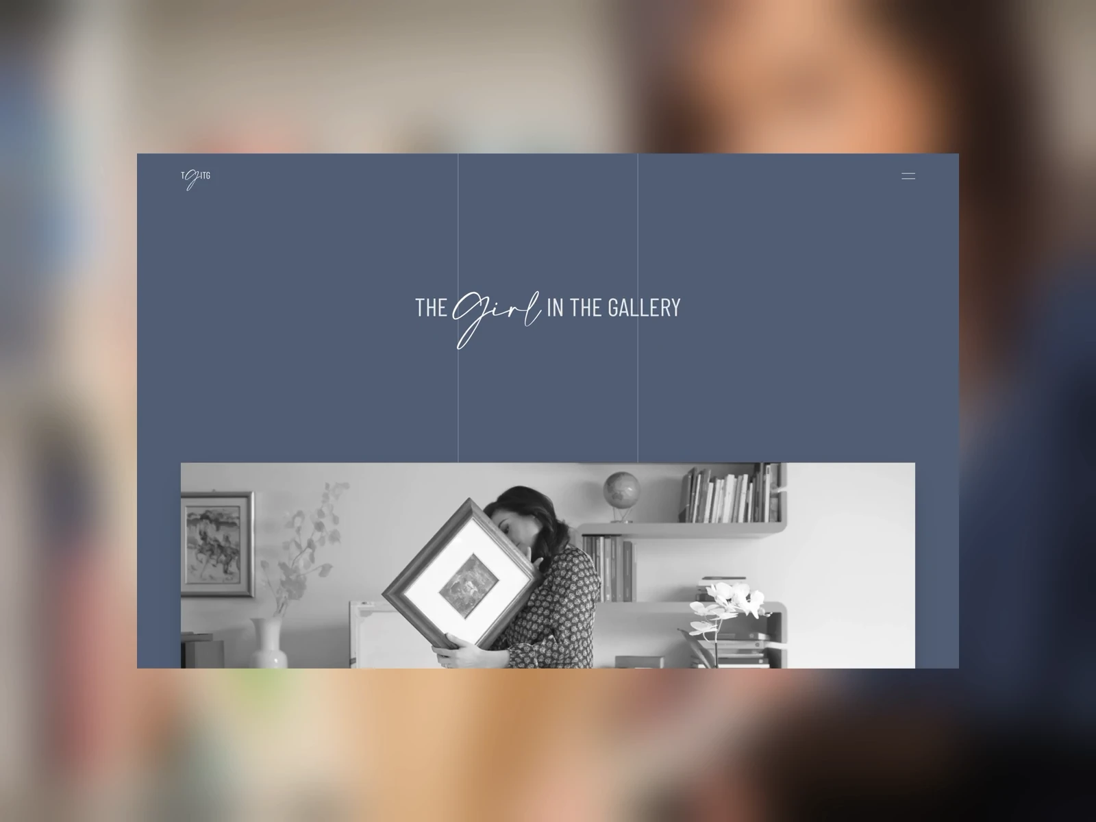 The Girl in The Gallery Webflow website showcase screenshot